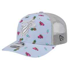 Miami Heat Adventure Aloha Pattern 9SEVENTY Stretch-Snap Hat New