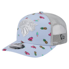 New York Knicks Adventure Aloha Pattern 9SEVENTY Stretch-Snap Hat For Sale