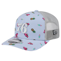 Philadelphia 76ers Adventure Aloha Pattern 9SEVENTY Stretch-Snap Hat On Sale