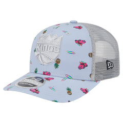 Sacramento Kings Adventure Aloha Pattern 9SEVENTY Stretch-Snap Hat For Sale