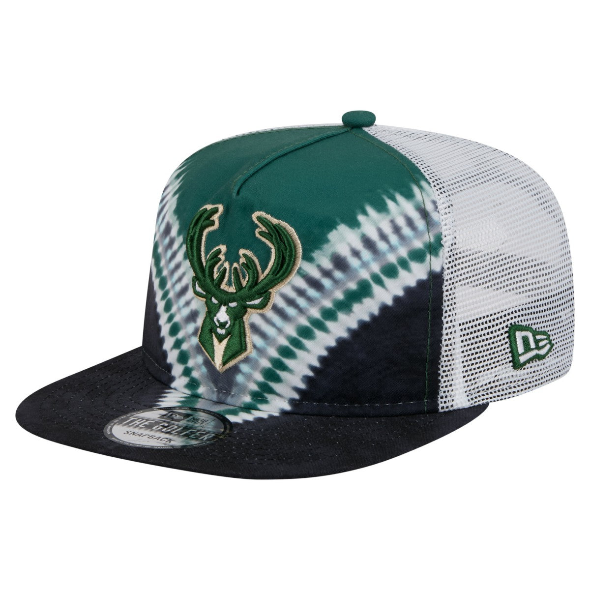 Milwaukee Bucks Throwback Dye Golfer Snapback Hat On Sale