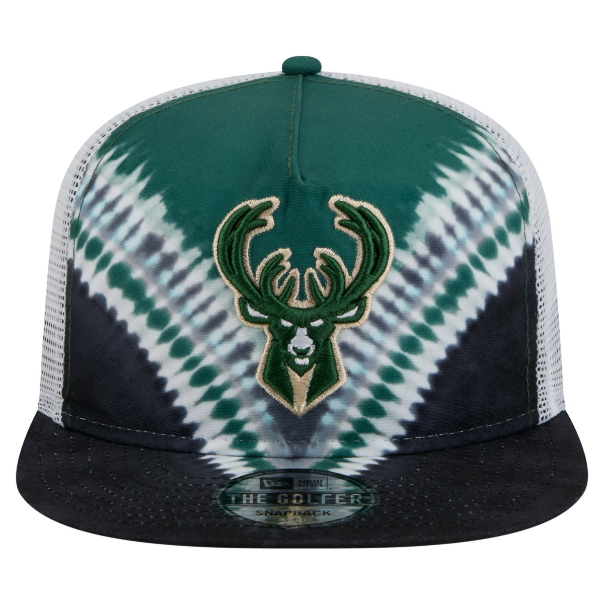 Milwaukee Bucks Throwback Dye Golfer Snapback Hat On Sale