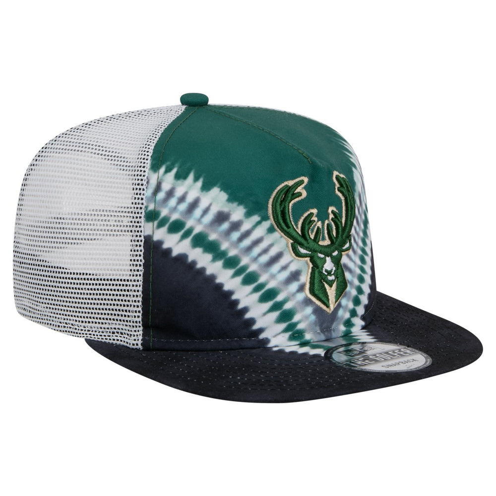 Milwaukee Bucks Throwback Dye Golfer Snapback Hat On Sale