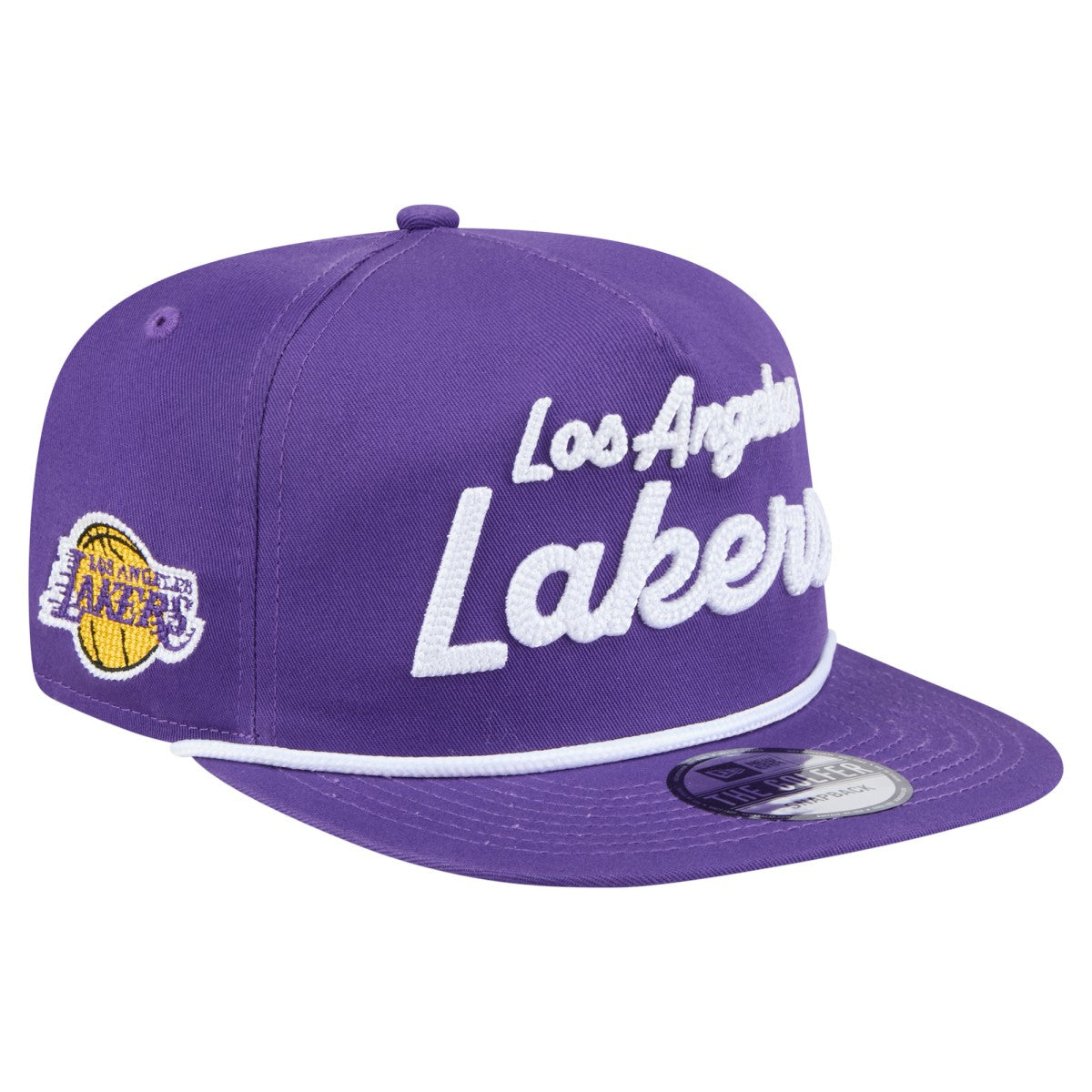 Los Angeles Lakers Team Text Golfer Snapback Hat Discount