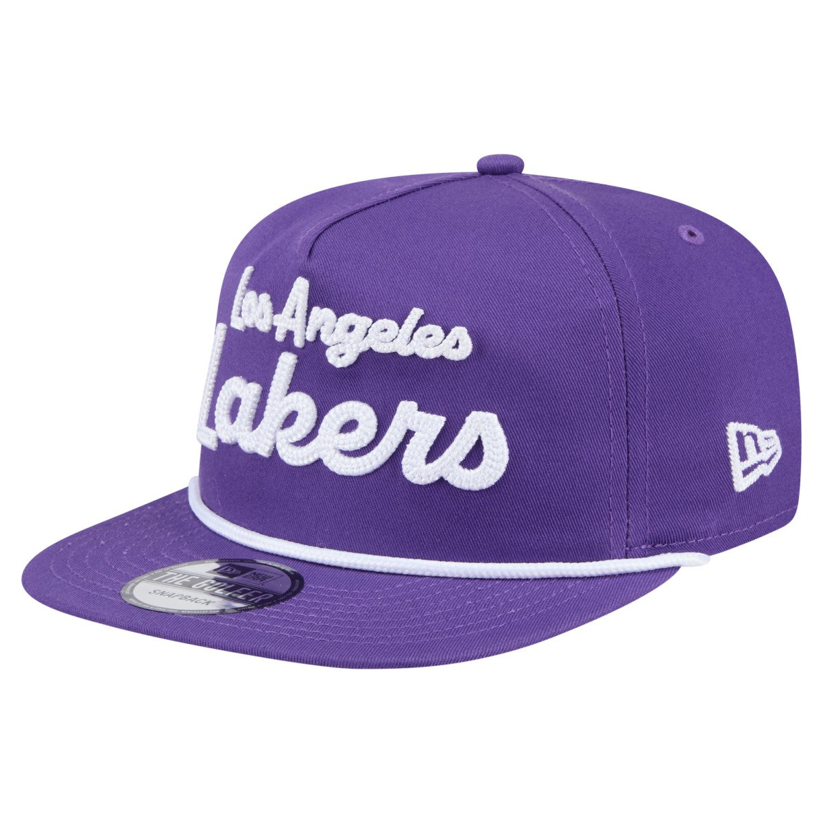 Los Angeles Lakers Team Text Golfer Snapback Hat Discount