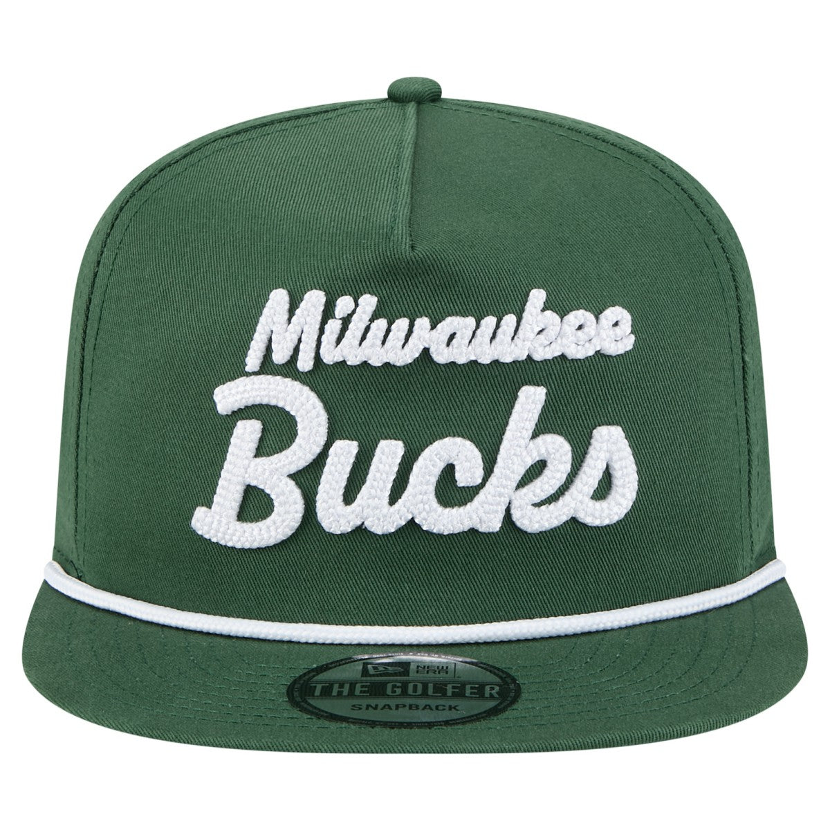 Milwaukee Bucks Team Text Golfer Snapback Hat For Sale