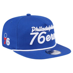 Philadelphia 76ers Team Text Golfer Snapback Hat For Sale