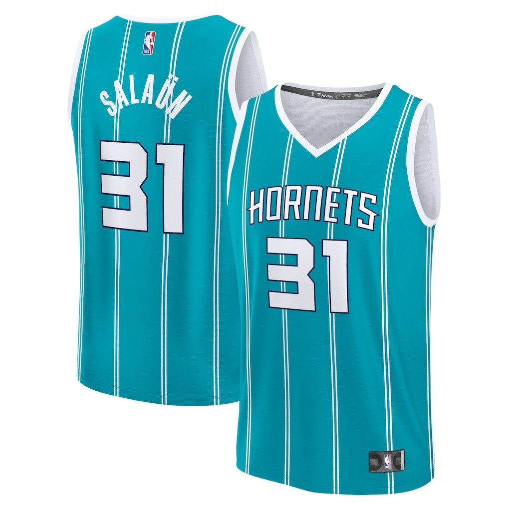 Tidjane Salaun Charlotte Hornets 2024 NBA Draft Fast Break Player Jersey New