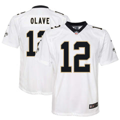 New Orleans Saints Nike Chris Olave  Youth Game Jersey