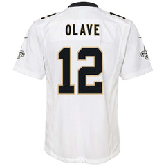 New Orleans Saints Nike Chris Olave  Youth Game Jersey