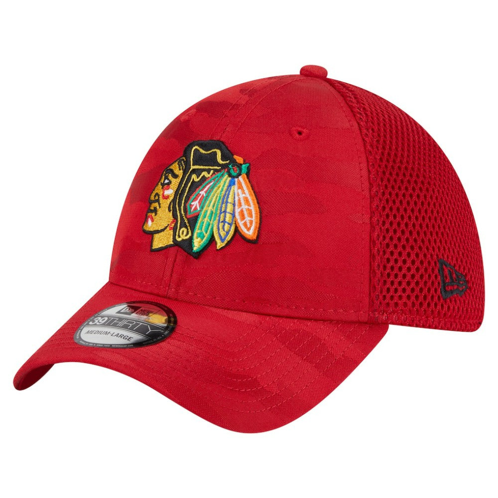 Chicago Blackhawks New Era Active Subtle Camo 39THIRTY Flex Hat For Sale