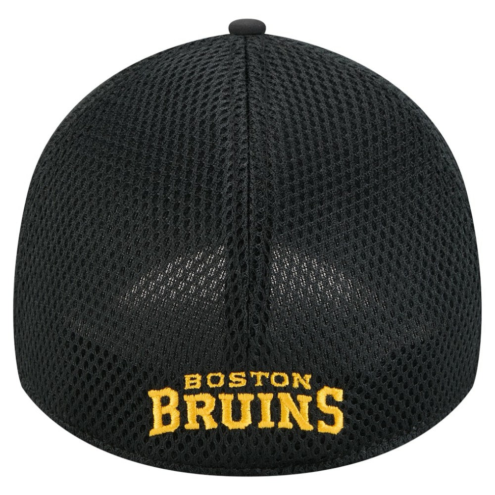 Boston Bruins New Era Linear Featherweight 39THIRTY Flex Hat For Sale