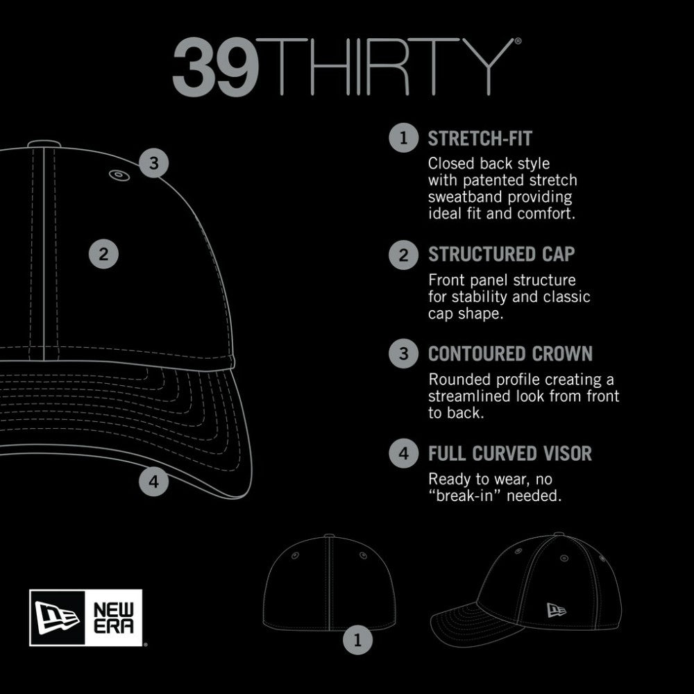 New Jersey Devils New Era Linear Featherweight 39THIRTY Flex Hat On Sale