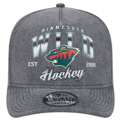 Minnesota Wild New Era Throwback Washed A-Frame Pre-Curved 9FIFTY Snapback Hat Discount