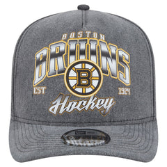 Boston Bruins New Era Throwback Washed A-Frame Pre-Curved 9FIFTY Snapback Hat Online