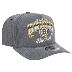 Boston Bruins New Era Throwback Washed A-Frame Pre-Curved 9FIFTY Snapback Hat Online