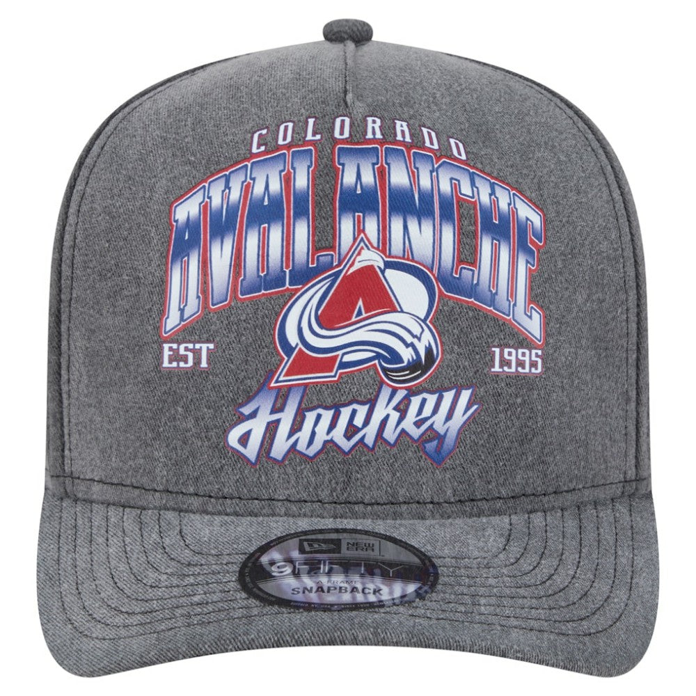 Colorado Avalanche New Era Throwback Washed A-Frame Pre-Curved 9FIFTY Snapback Hat Outlet