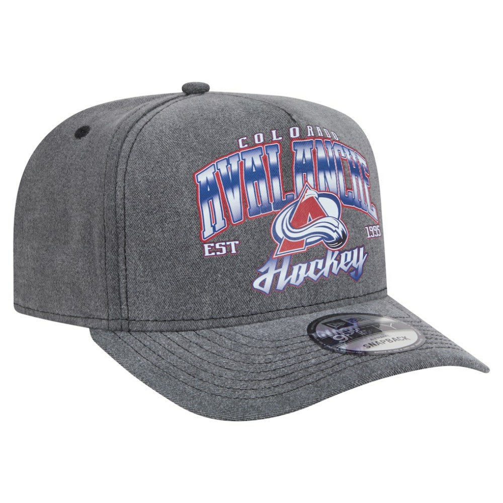 Colorado Avalanche New Era Throwback Washed A-Frame Pre-Curved 9FIFTY Snapback Hat Outlet