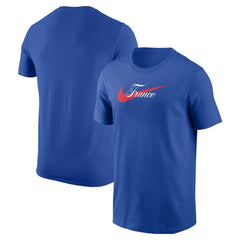 France National Team Team Wordmark Swoosh Core T-Shirt Royal - Nike
