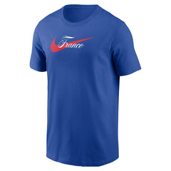 France National Team Team Wordmark Swoosh Core T-Shirt Royal - Nike