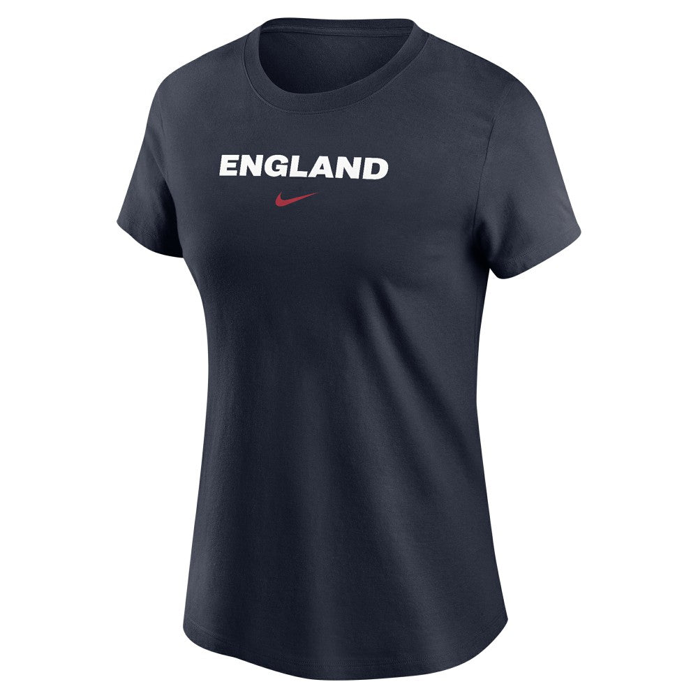 England National Team Women's Wordmark T-Shirt Navy - Nike