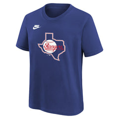 Texas Rangers Nike Youth Cooperstown Collection Team Logo T-Shirt | MLB Discount