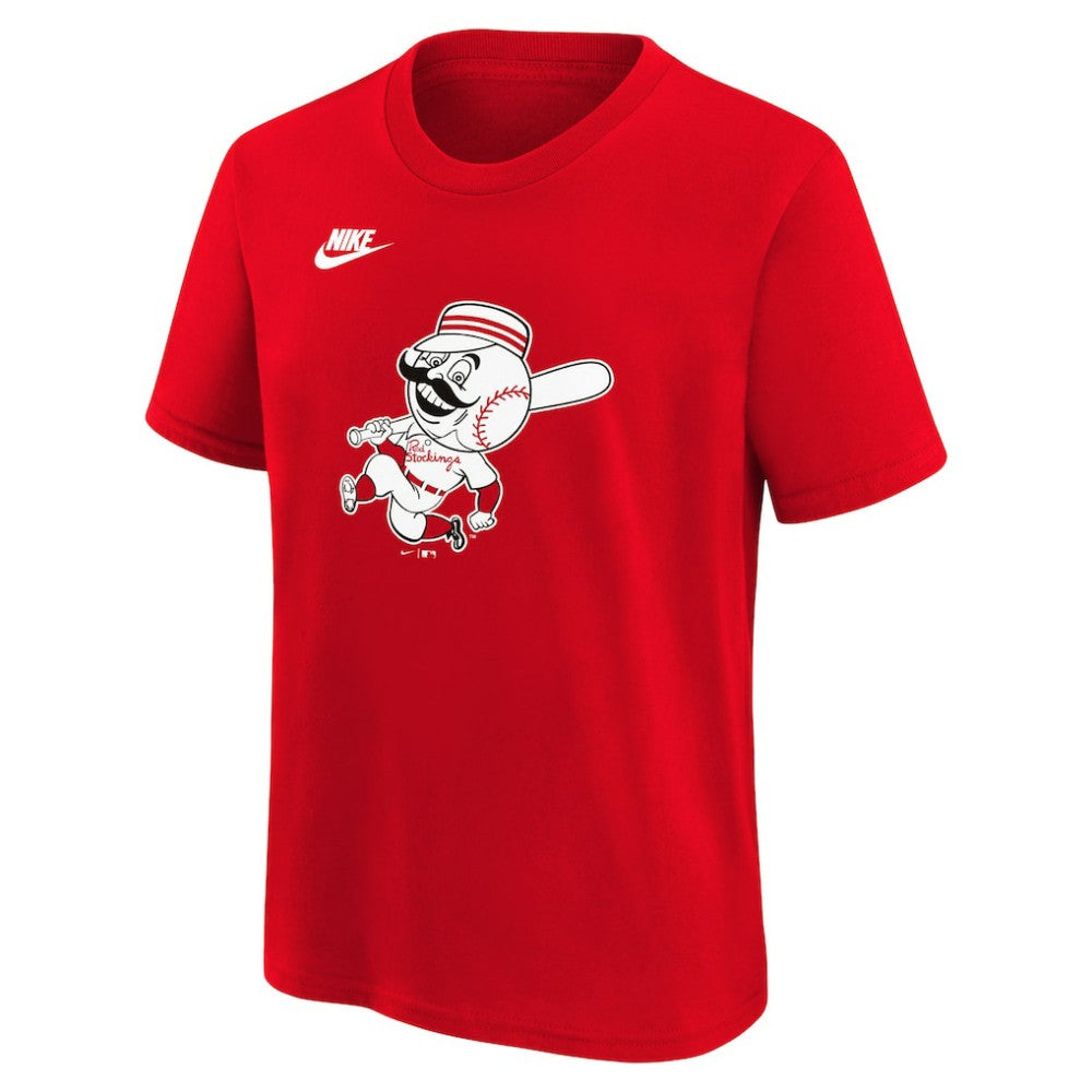 Cincinnati Reds Nike Youth Cooperstown Collection Team Logo T-Shirt | MLB Outlet