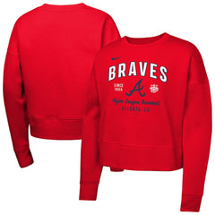 Atlanta Braves Nike Girls Youth Fleece Sweatshirt | MLB Discount