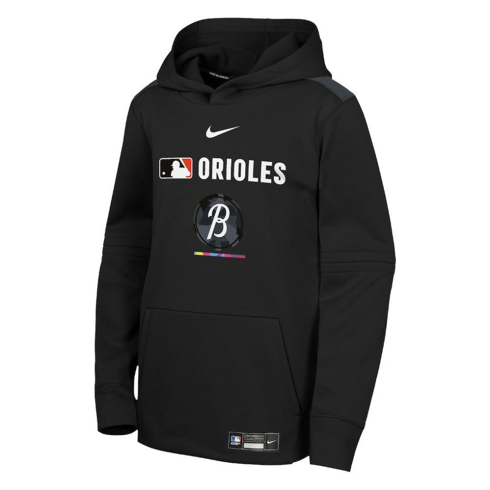 Baltimore Orioles Nike Youth City Connect Authentic Collection Performance Pullover Hoodie | MLB US