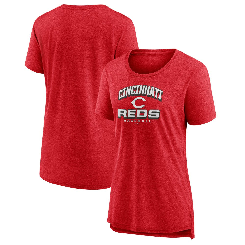 Cincinnati Reds Women's Arch Tri-Blend T-Shirt | MLB For sale