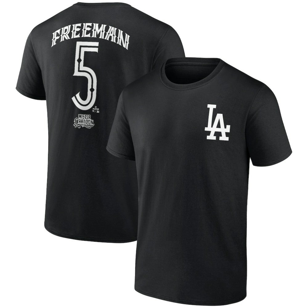 Freddie Freeman Los Angeles Dodgers Mister Cartoon Name & Number T-Shirt | MLB Outlet