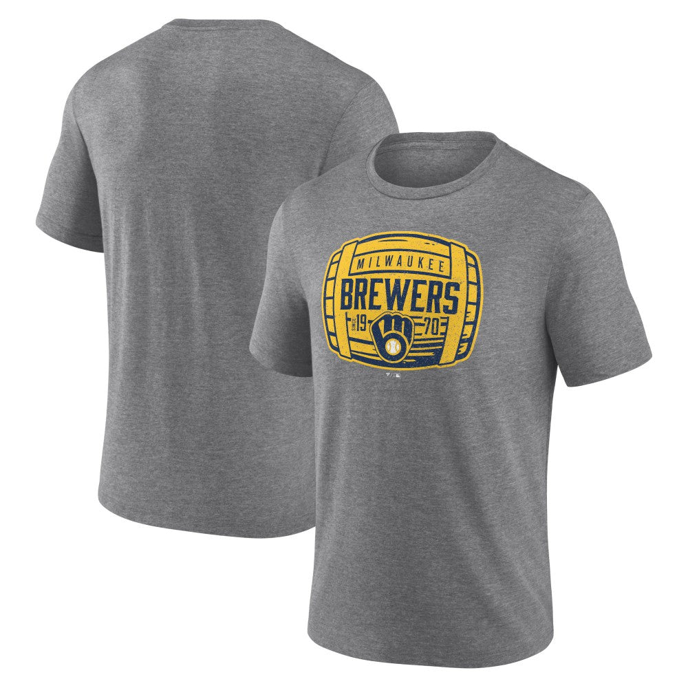 Milwaukee Brewers Barrel Tri-Blend T-Shirt | MLB On Sale