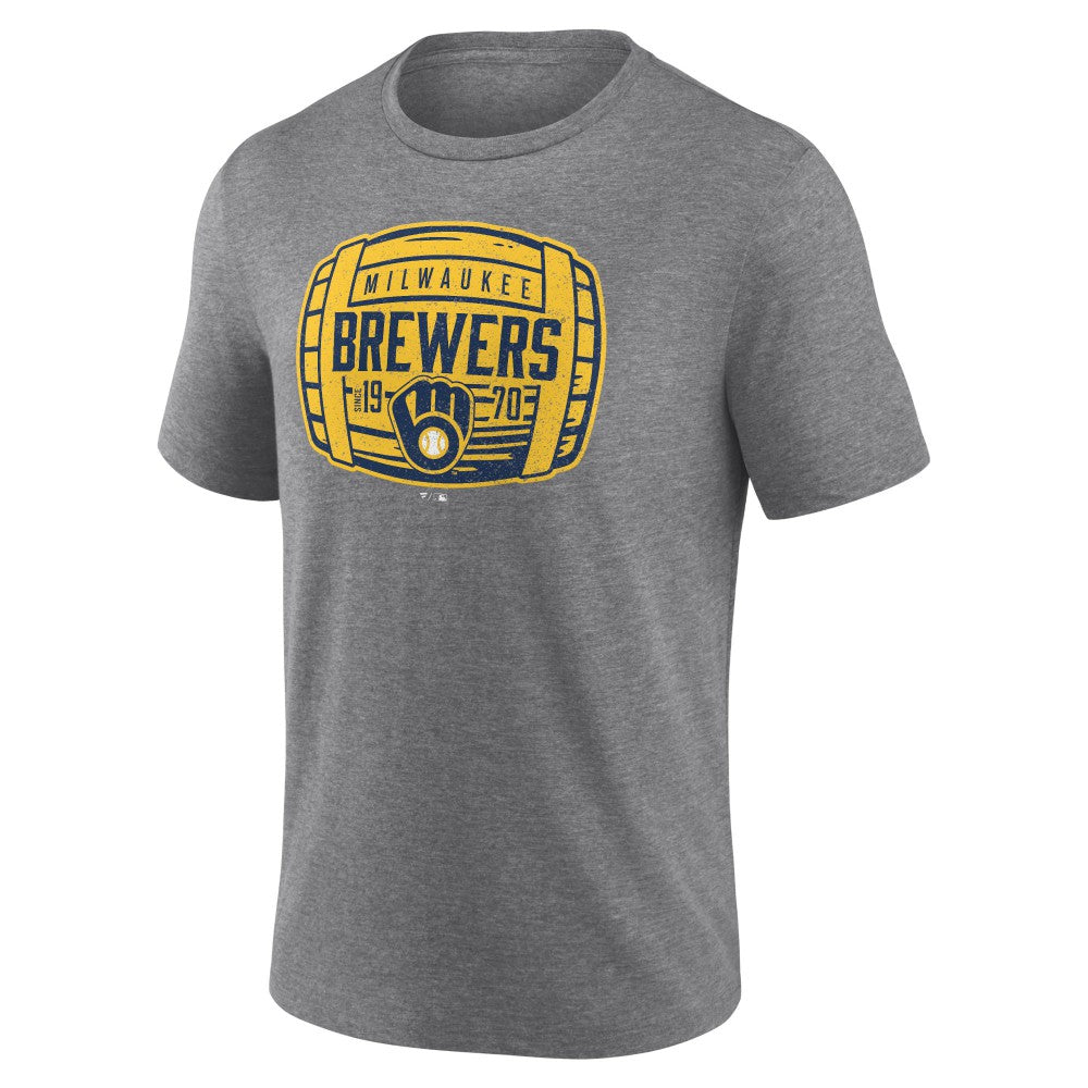 Milwaukee Brewers Barrel Tri-Blend T-Shirt | MLB On Sale
