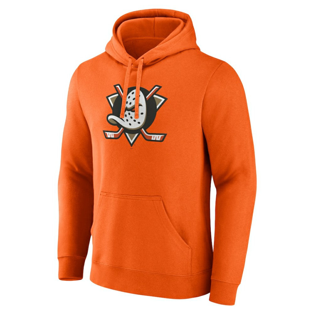 Anaheim Ducks Fanatics Primary Logo Fleece Pullover Hoodie Outlet