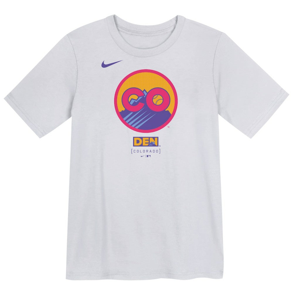Colorado Rockies Nike Preschool 2025 City Connect Logo T-Shirt | MLB US