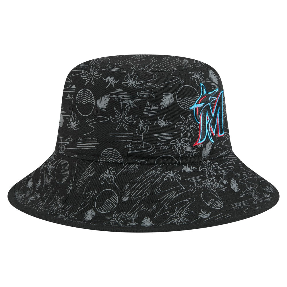 Miami Marlins New Era 2025 Spring Training All Over Print Bucket Hat | MLB US
