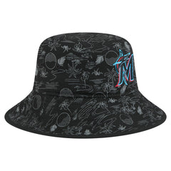 Miami Marlins New Era 2025 Spring Training All Over Print Bucket Hat | MLB US