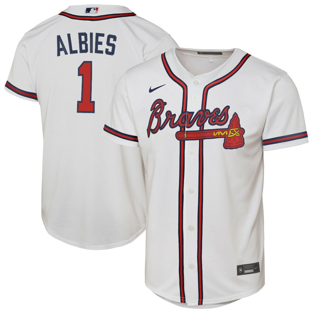 Ozzie Albies Atlanta Braves Nike Youth Home Replica Player Jersey | MLB Sale