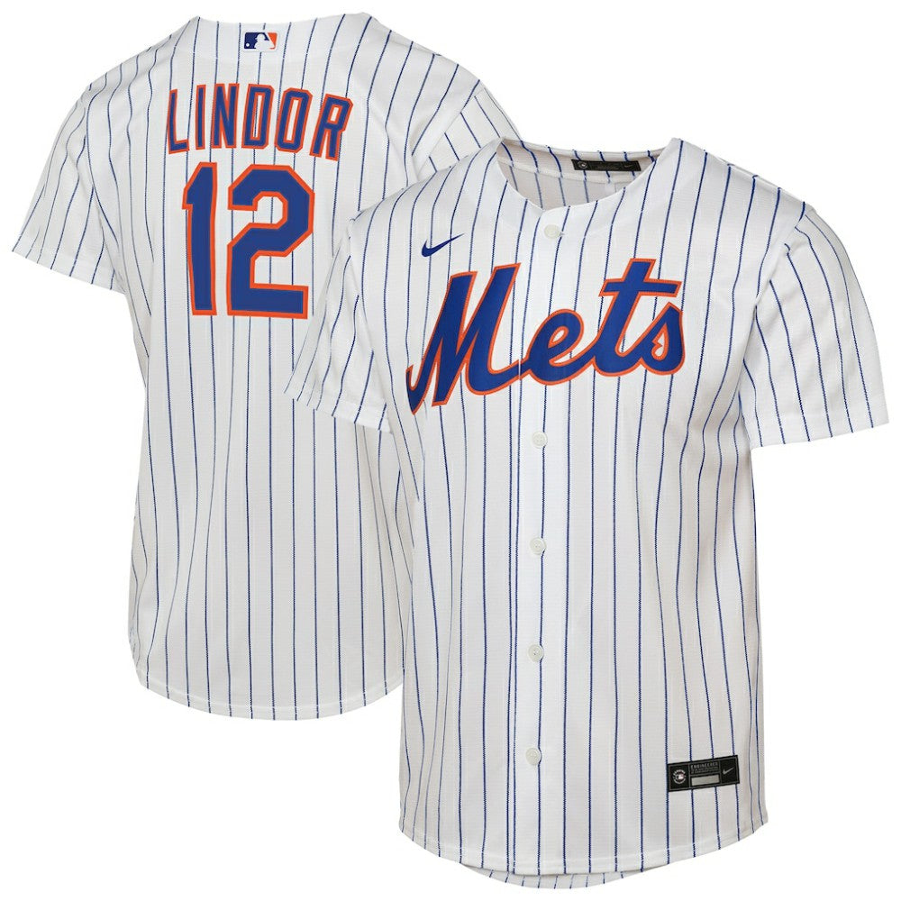 Francisco Lindor New York Mets Nike Youth Home Replica Player Jersey | MLB On Sale