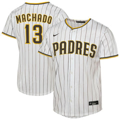 Manny Machado San Diego Padres Youth Home Replica Player Jersey - White