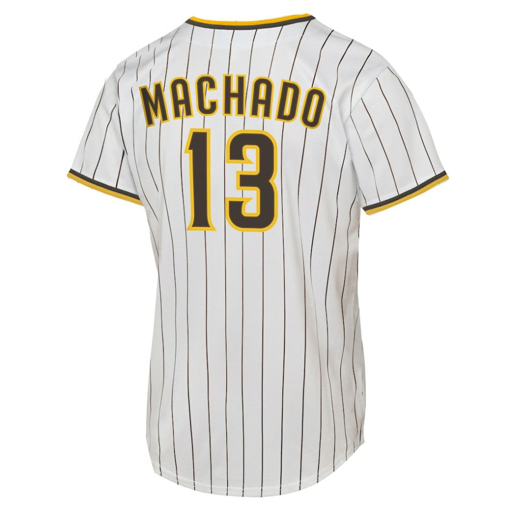 Manny Machado San Diego Padres Youth Home Replica Player Jersey - White