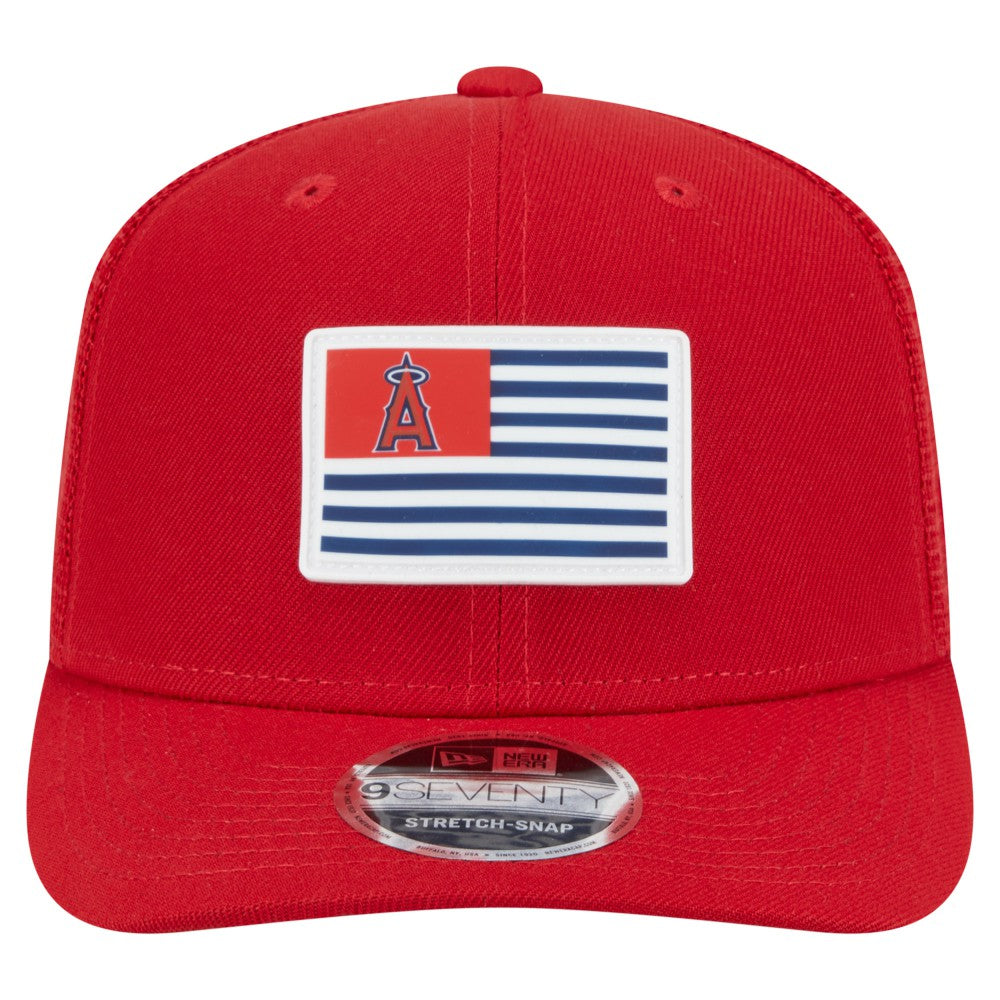 Los Angeles Angels New Era Flag 9SEVENTY Stretch-Snap Hat | MLB Outlet