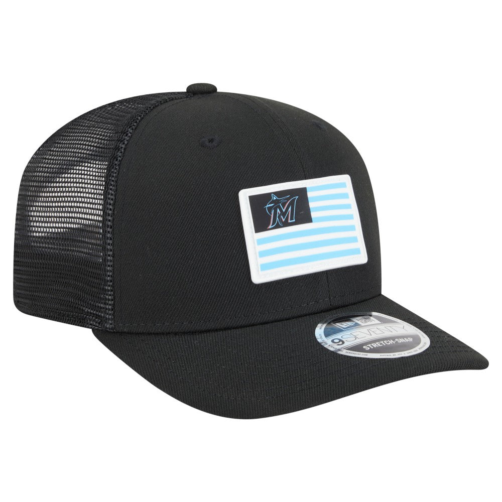 Miami Marlins New Era Flag 9SEVENTY Stretch-Snap Hat | MLB Near me