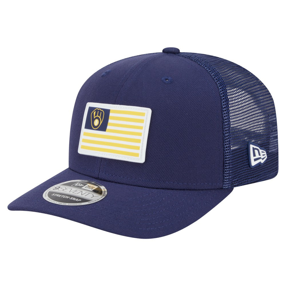 Milwaukee Brewers New Era Flag 9SEVENTY Stretch-Snap Hat | MLB For sale
