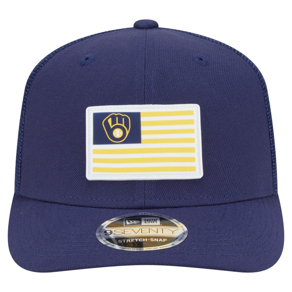 Milwaukee Brewers New Era Flag 9SEVENTY Stretch-Snap Hat | MLB For sale