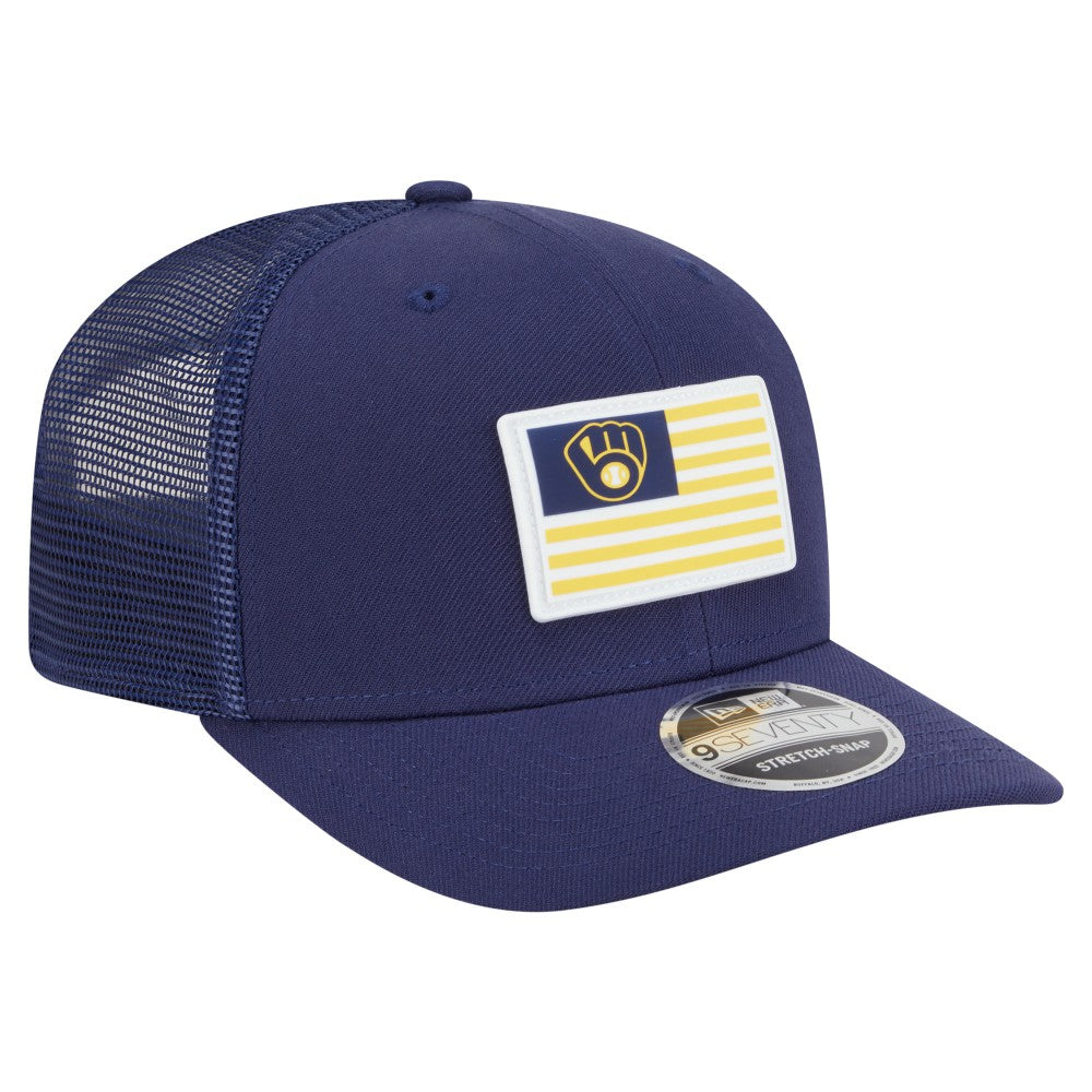 Milwaukee Brewers New Era Flag 9SEVENTY Stretch-Snap Hat | MLB For sale