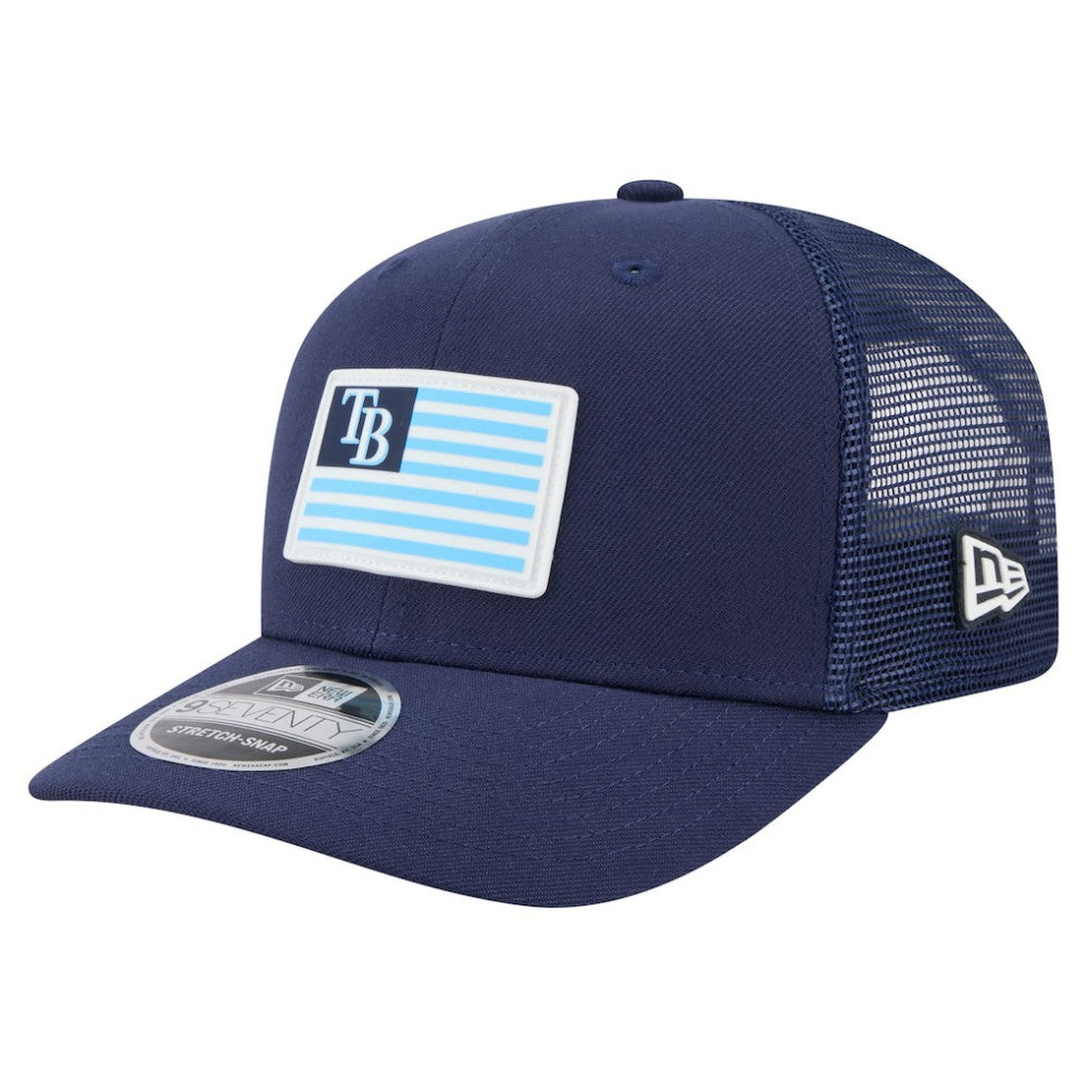 Tampa Bay Rays New Era Flag 9SEVENTY Stretch-Snap Hat | MLB Discount
