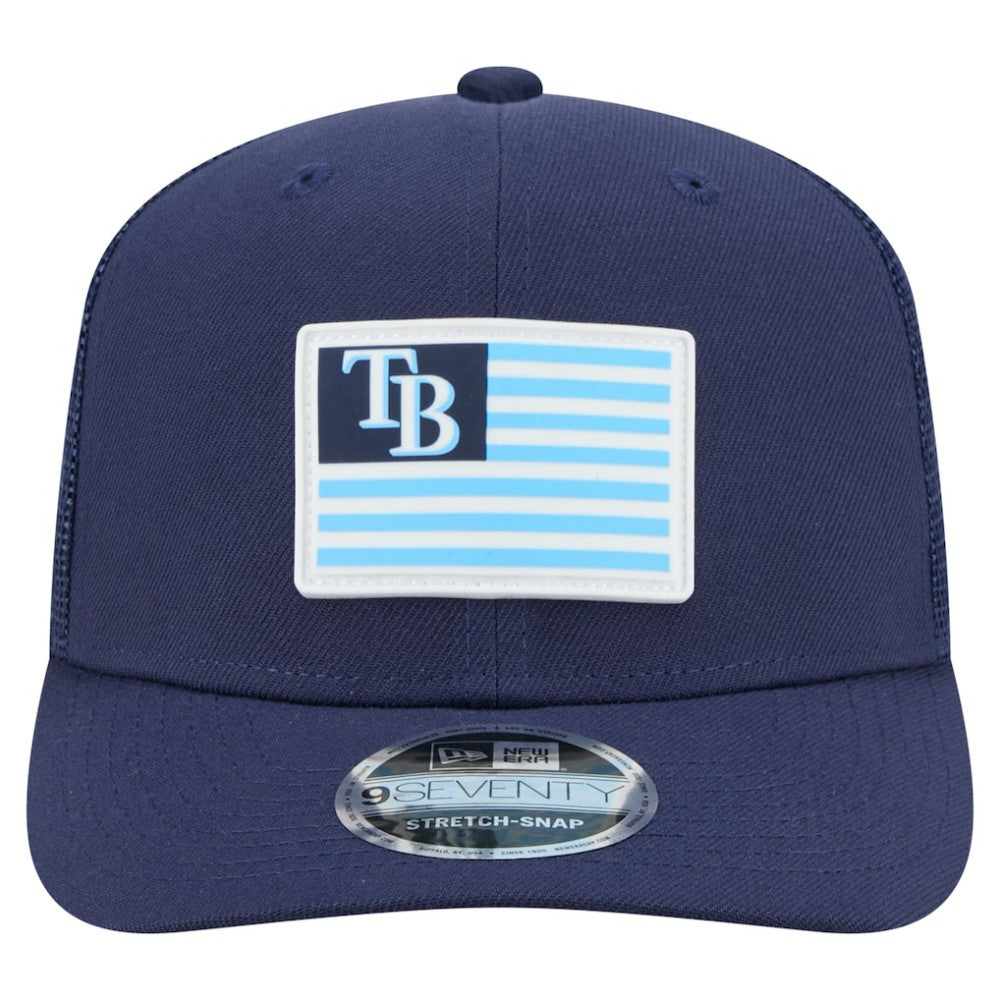 Tampa Bay Rays New Era Flag 9SEVENTY Stretch-Snap Hat | MLB Discount