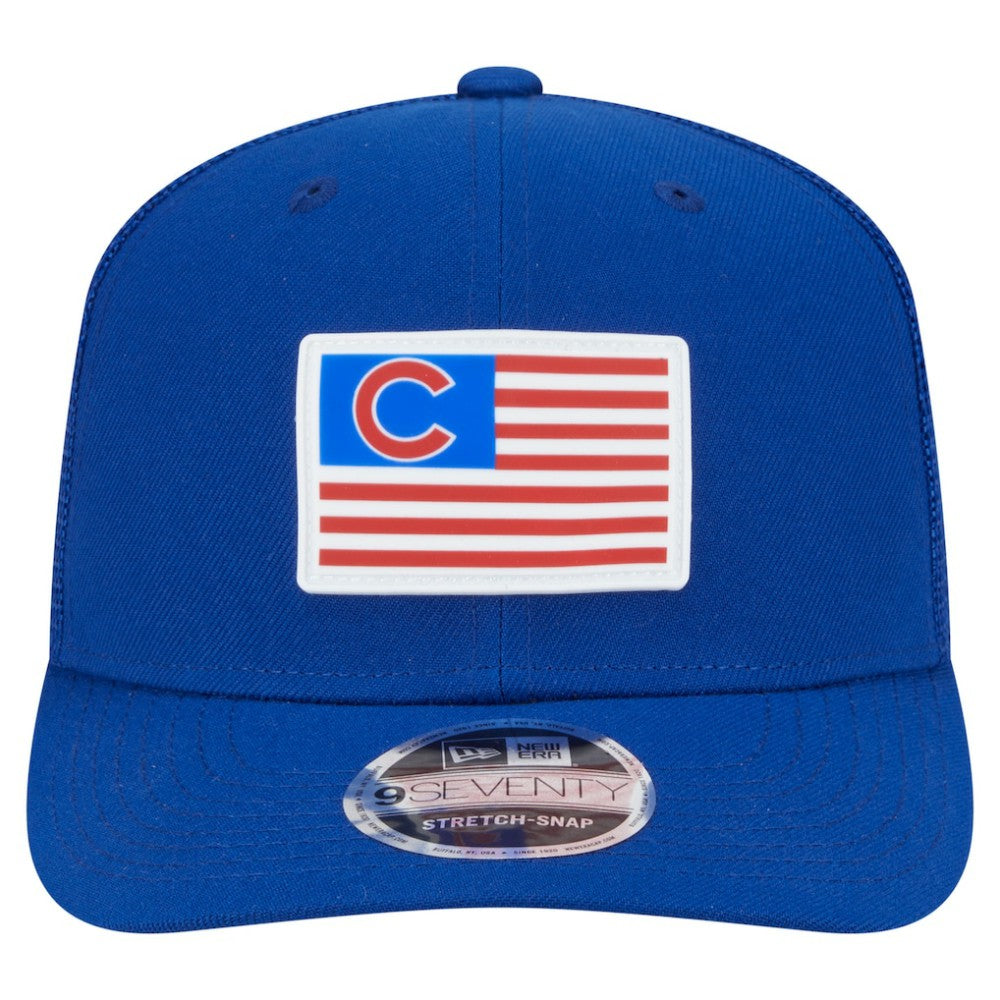Chicago Cubs New Era Flag 9SEVENTY Stretch-Snap Hat | MLB On Sale