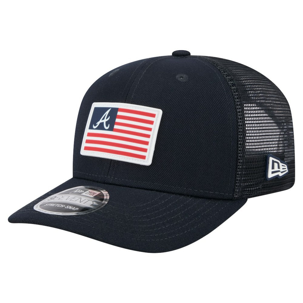 Atlanta Braves New Era Flag 9SEVENTY Stretch-Snap Hat | MLB On Sale